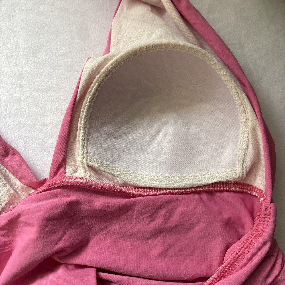 VTG Lauren Ralph Lauren True Y2K  Babydoll Halter Swim Top Open Back Festival - Picture 6 of 13